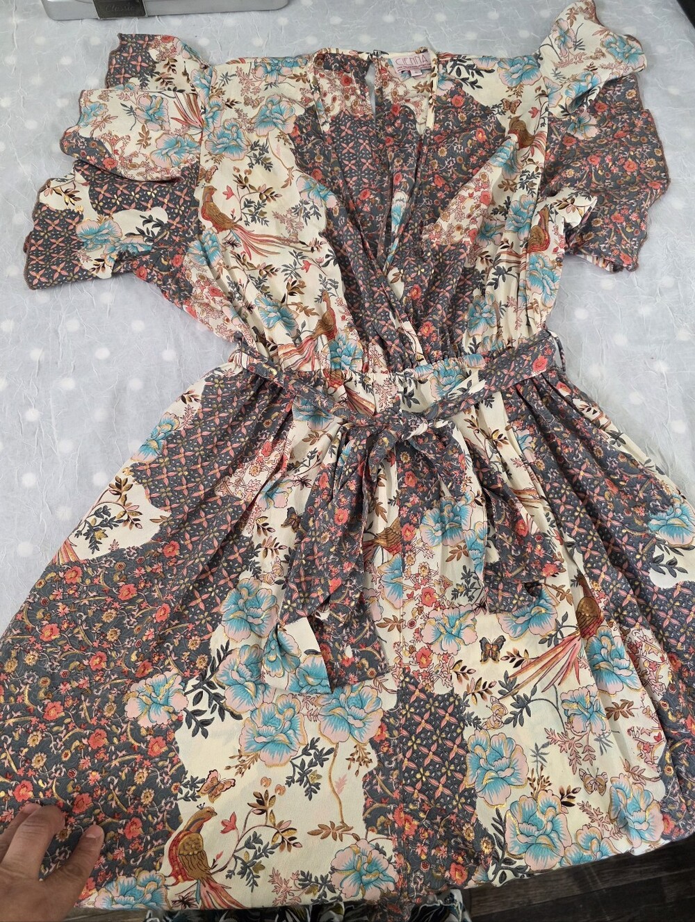 Cienna Frill Sleeve Jumpsuit Size Small